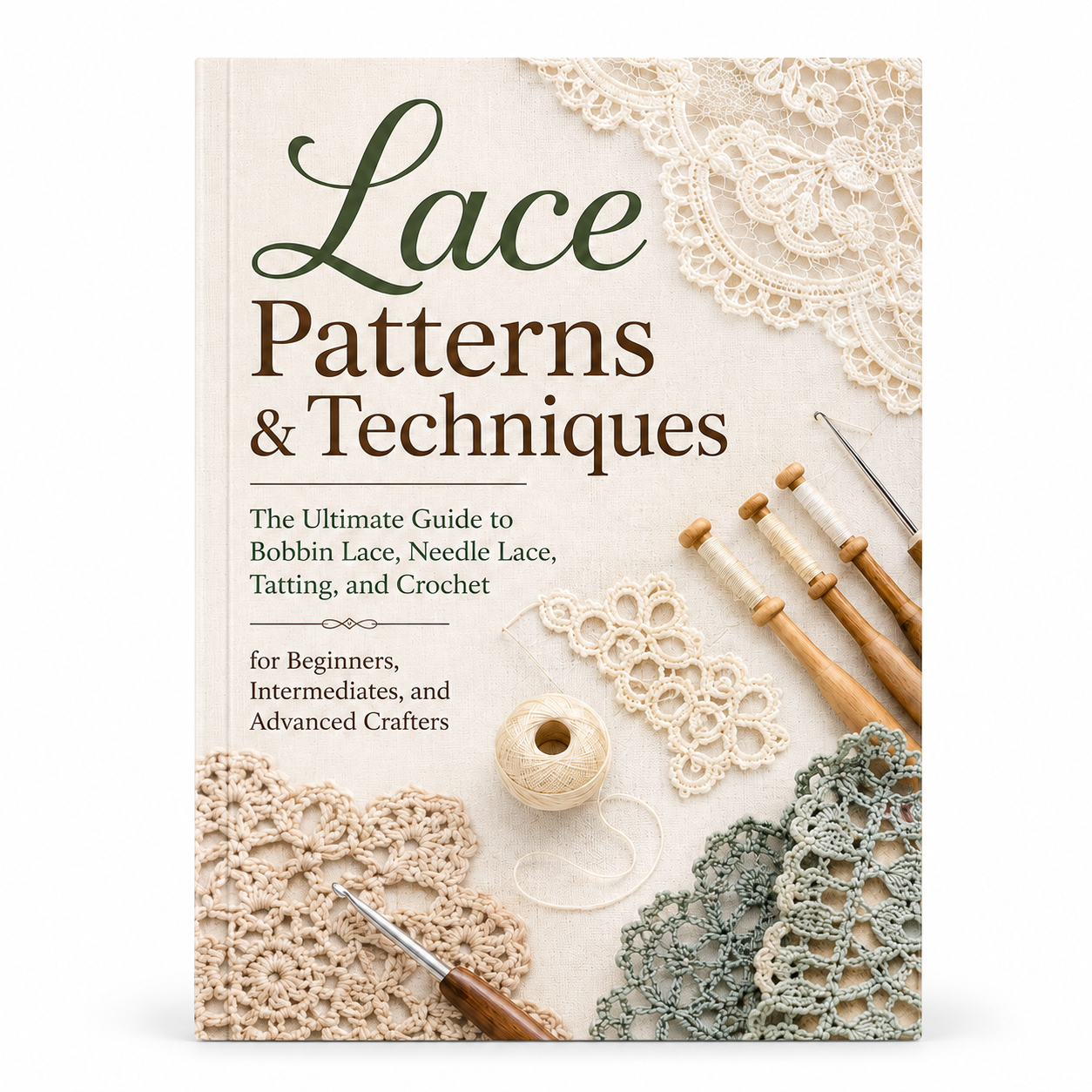 Lace Patterns & Techniques: The Ultimate Guide to Bobbin Lace, Needle Lace, Tatting, and Crochet for Beginners, Intermediates, and Advanced Crafters